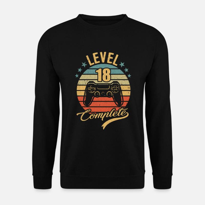Level 18 complete - Unisex Sweatshirt - black