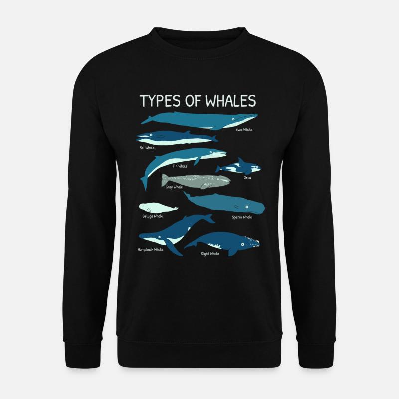 Walarten für Ozeanliebhaber - Unisex Pullover - Schwarz