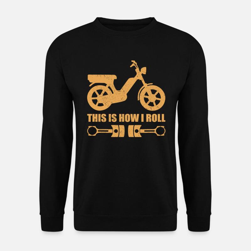 Mofa Mofas | Mofafahrer Moped Mopeds Geschenk - Unisex Pullover - Schwarz