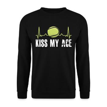 Cadeau de tennis amusant pour Tous les joueurs de tennis - Sweat-shirt Unisexe - noir - Devant - Alina (178cm) & Michal (187cm)