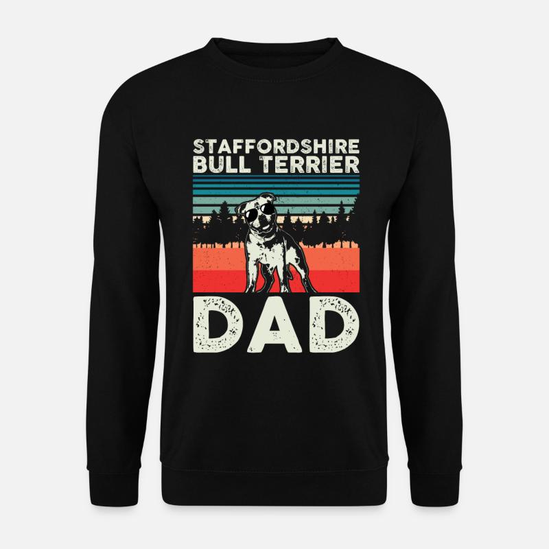Staffordshire Bullterrier Hundehalter Geschenk - Unisex Pullover - Schwarz
