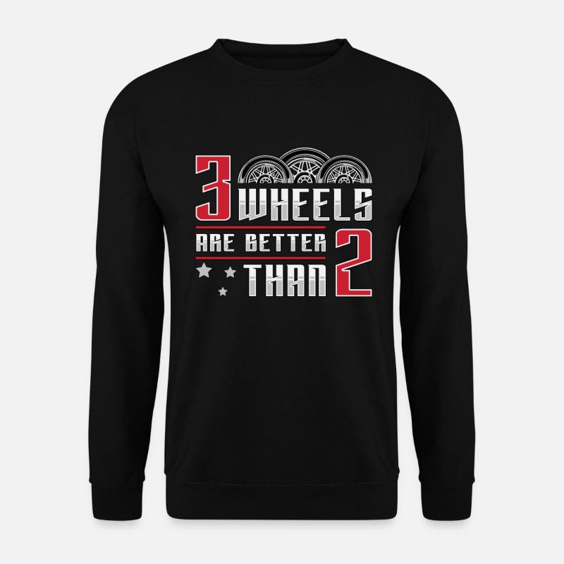 Trike Bike Triker Biker Motorrad Dreirad Geschenk - Unisex Pullover - Schwarz