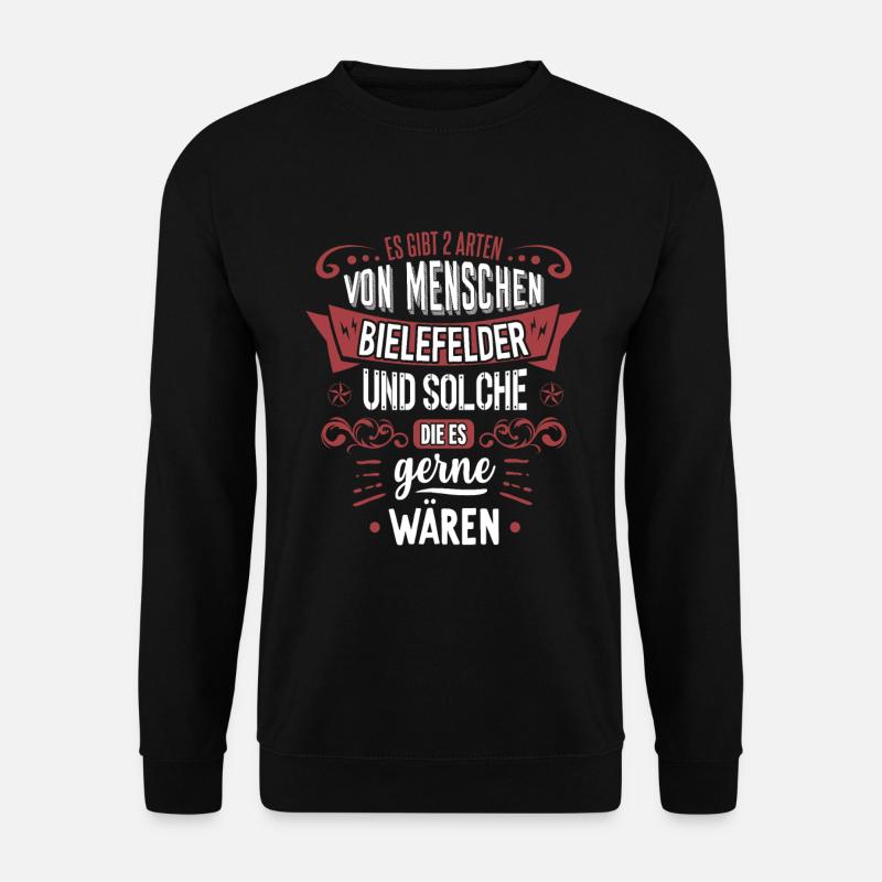 Es gibt 2 Arten von Menschen Bielefeld - Unisex Pullover - Schwarz