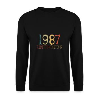 Limited Edition 1987 - Unisex Pullover - Schwarz - Vorne - Alina (178cm) & Michal (187cm)