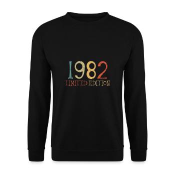 Limited Edition 1982 - Unisex Pullover - Schwarz - Vorne - Alina (178cm) & Michal (187cm)