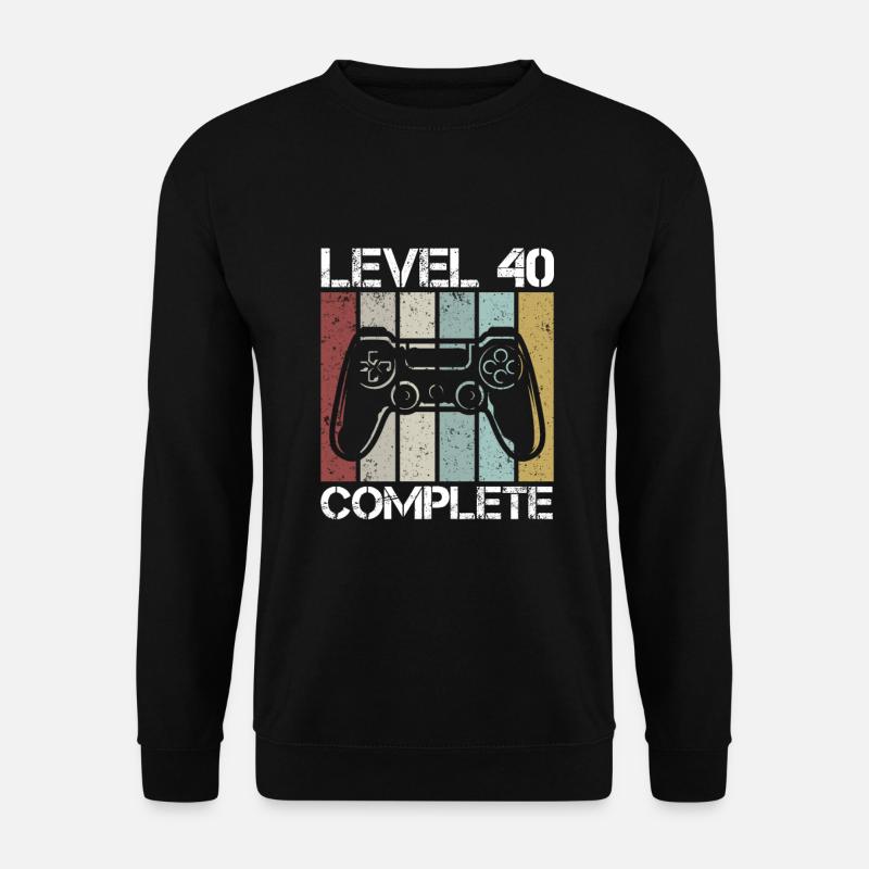 Level 40 complete - Unisex Pullover - Schwarz