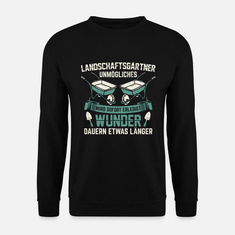 Landschaftsgärtner Gärtner | Gartenbau Geschenk - Unisex Pullover - Schwarz