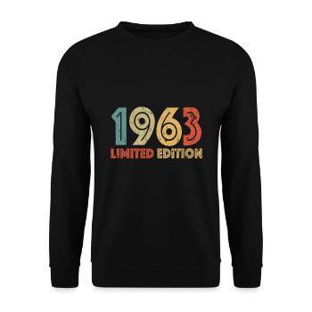 Limited Edition 1963 - Unisex Sweatshirt - black - Front - Alina (178cm) & Michal (187cm)