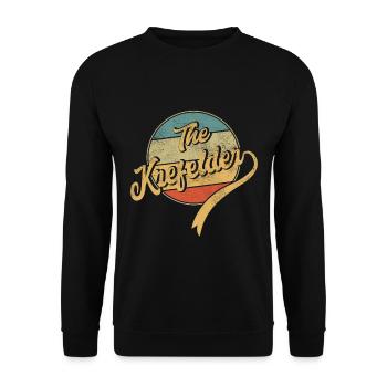 The Krefelder - Unisex Pullover - Schwarz - Vorne - Alina (178cm) & Michal (187cm)