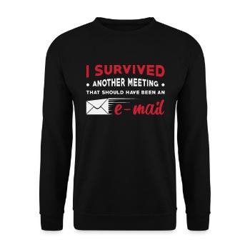 Entrepreneur CEO Boss Startup Entrepreneur Gift - Unisex Sweatshirt - black - Front - Alina (178cm) & Michal (187cm)