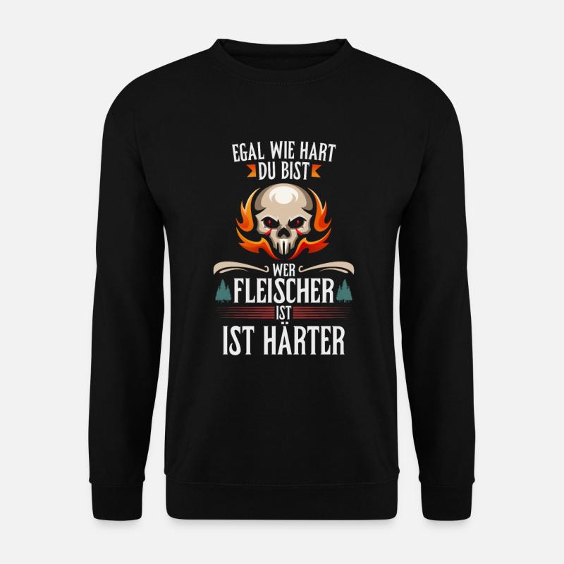 Fleischer Fleisch - Unisex Pullover - Schwarz