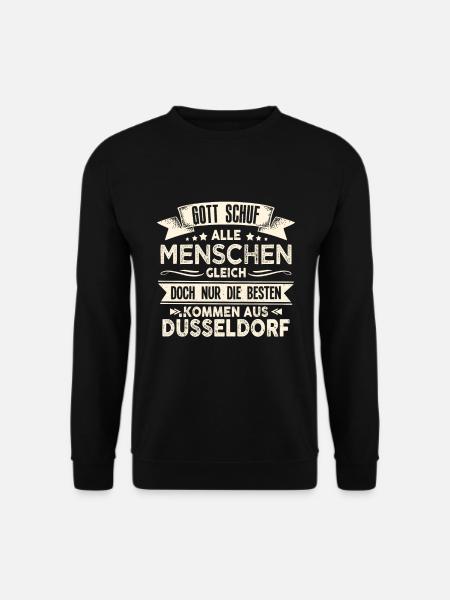 Gott schuf Düsseldorfer anders Düsseldorf - Unisex Pullover - Schwarz
