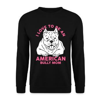 American Bully maman propriétaire de chien chien cadeau - Sweat-shirt Unisexe - noir - Devant - Alina (178cm) & Michal (187cm)