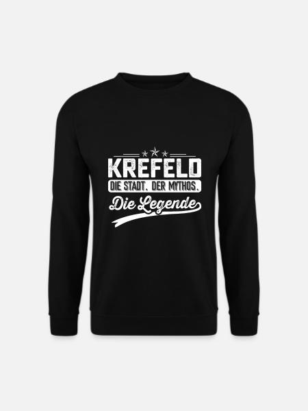 Krefeld die Stadt der Mythos Krefelder - Unisex Pullover - Schwarz