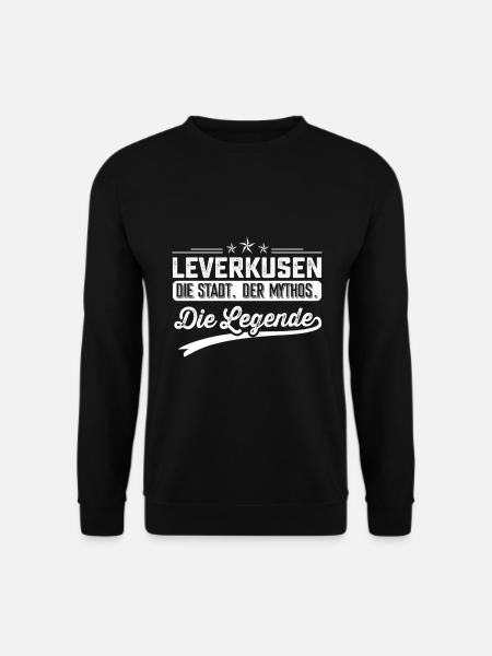 Leverkusen die Stadt der Mythos Leverkusener - Unisex Pullover - Schwarz