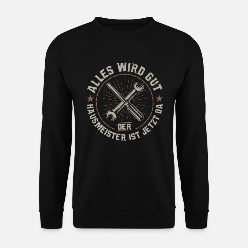 Hausmeister Facility Manager Hauswart Geschenk - Unisex Pullover - Schwarz