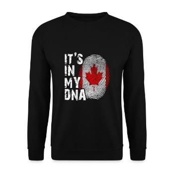 It's in my DNA Canada - Unisex Sweatshirt - black - Front - Alina (178cm) & Michal (187cm)