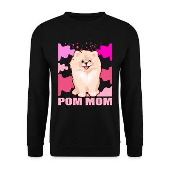 Zwergspitz Pomeranian Mistress Dog Mom Gift - Unisex Sweatshirt - black - Front - Alina (178cm) & Michal (187cm)