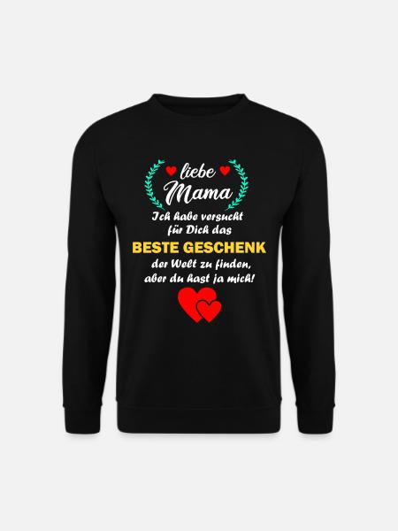 Mama lustig witzig Mutter Geburtstag Geschenk - Unisex Pullover - Schwarz