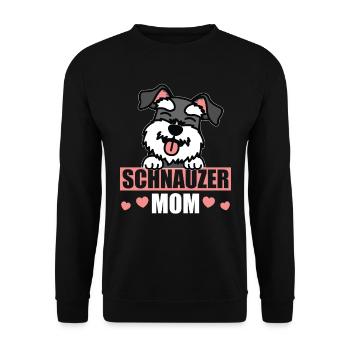 Schnauzer Maman Propriétaire de Chien Maîtresse Cadeau - Sweat-shirt Unisexe - noir - Devant - Alina (178cm) & Michal (187cm)