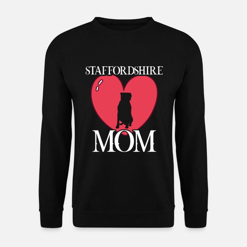 Staffordshire mom Staffordshire terrier - Unisex Pullover - Schwarz