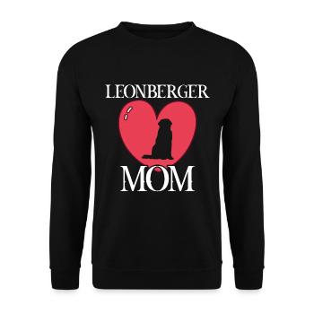 Leonberger maman chien - Sweat-shirt Unisexe - noir - Devant - Alina (178cm) & Michal (187cm)