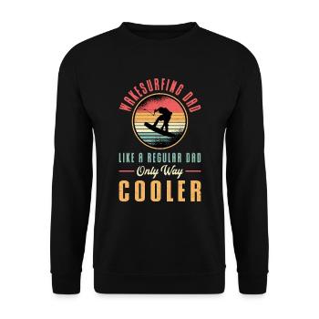 Wakeboard Wakeboard Wakeboard Wakeing Cadeau - Sweat-shirt Unisexe - noir - Devant - Alina (178cm) & Michal (187cm)