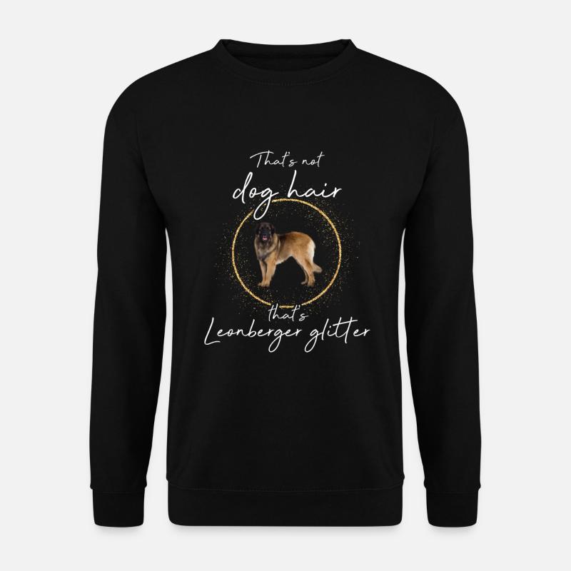 Das ist Leonberger Glitzer Hund - Unisex Pullover - Schwarz