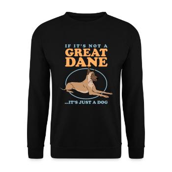 Grand Danois | Cadeau de propriétaire de chien de chien - Sweat-shirt Unisexe - noir - Devant - Alina (178cm) & Michal (187cm)