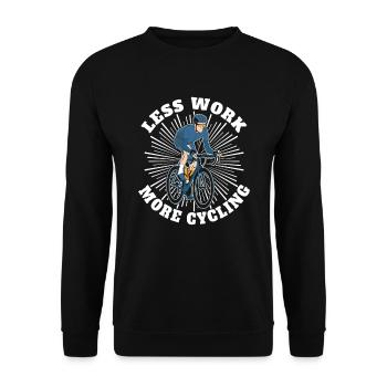 Road Bike Bicycle Road Cyclist Cycling Cyclist - Unisex Sweatshirt - black - Front - Alina (178cm) & Michal (187cm)