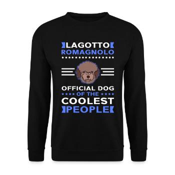 Lagotto Romagnolo Dog Owner Gift - Unisex Sweatshirt - black - Front - Alina (178cm) & Michal (187cm)