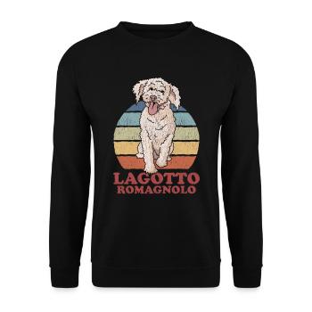 Lagotto Romagnolo Chien Propriétaire Cadeau - Sweat-shirt Unisexe - noir - Devant - Alina (178cm) & Michal (187cm)