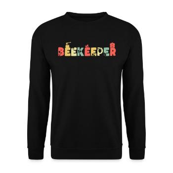 Beekeepers Bees Honey Beekeeper Bee - Unisex Sweatshirt - black - Front - Alina (178cm) & Michal (187cm)