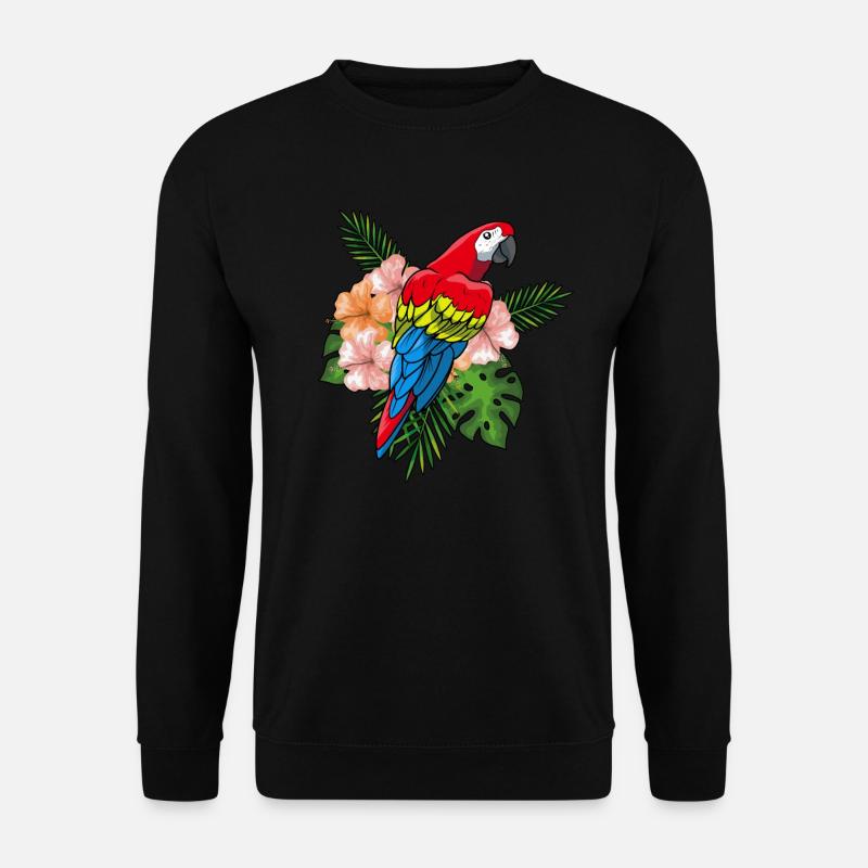 Papagei - Unisex Pullover - Schwarz