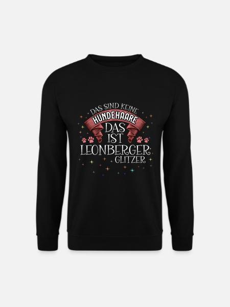 Das ist Leonberger Glitzer Hund - Unisex Pullover - Schwarz