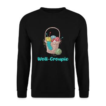 Knit - Unisex Sweatshirt - black - Front - Alina (178cm) & Michal (187cm)