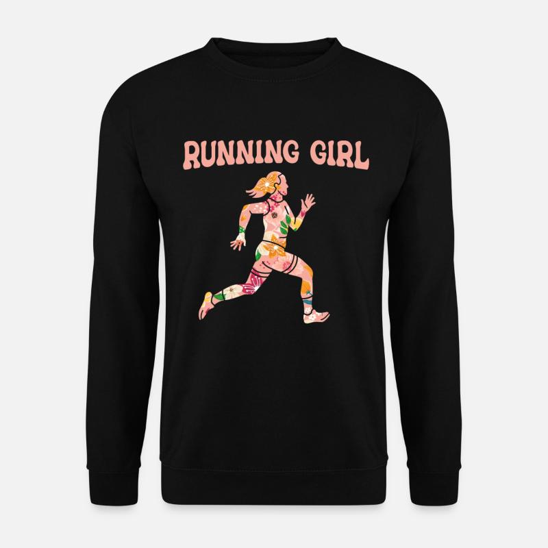 Joggen Running Laufen Runner Läufer - Unisex Pullover - Schwarz
