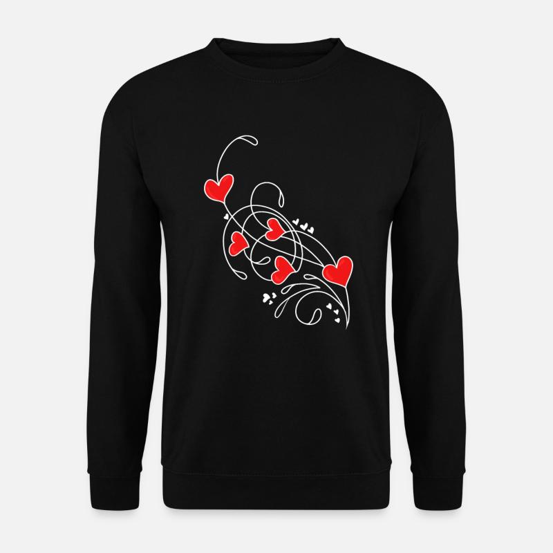 Saint-Valentin Saint-Valentin - Sweat-shirt Unisexe - noir