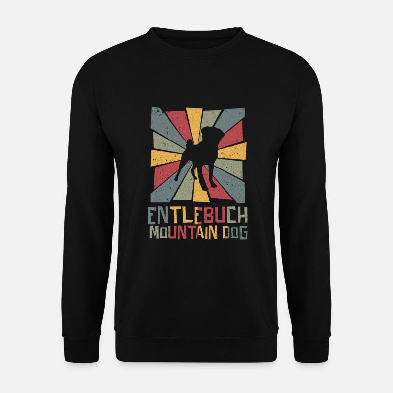 Vintage Entlebucher sennenhund - Unisex Pullover - Schwarz