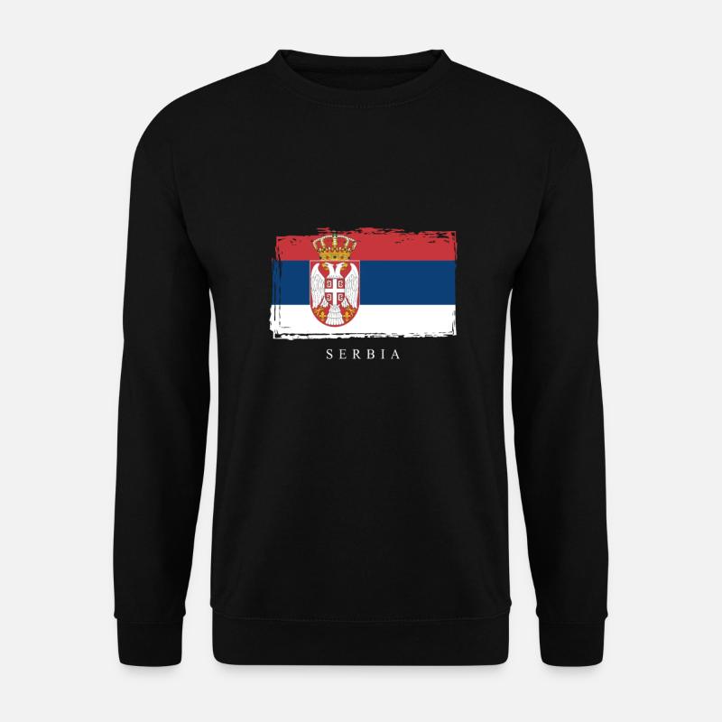 Serbia Serbien - Unisex Pullover - Schwarz