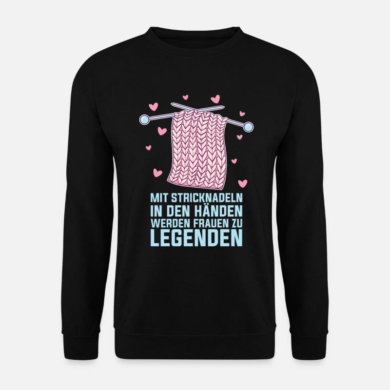 Stricken - Unisex Pullover - Schwarz
