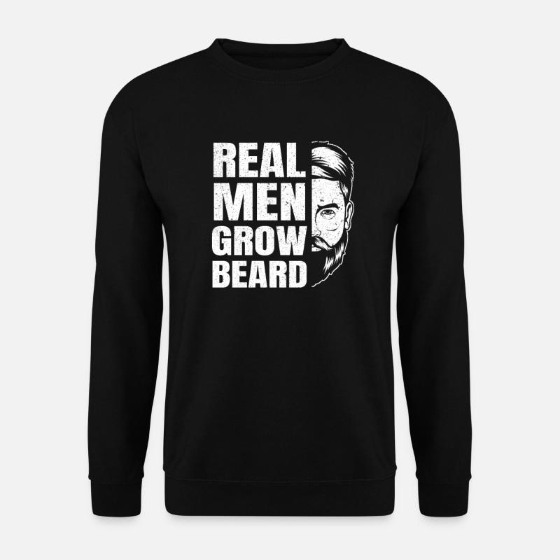 Vollbart Bart Bartträger Hipster Mann - Unisex Pullover - Schwarz