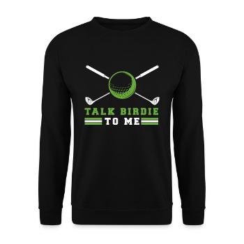 Golf Golfeur Golfeur Golf Golf Terrain - Sweat-shirt Unisexe - noir - Devant - Alina (178cm) & Michal (187cm)