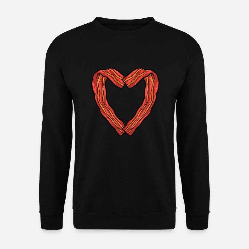 Bacon Speck Frühstück - Unisex Pullover - Schwarz