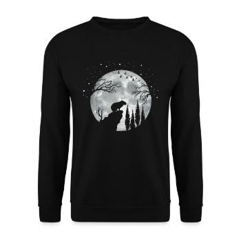Capybara capybara rongeur - Sweat-shirt Unisexe - noir - Devant - Alina (178cm) & Michal (187cm)