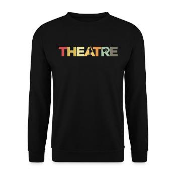 Retro Theater Vintage Theater - Unisex Sweatshirt - black - Front - Alina (178cm) & Michal (187cm)