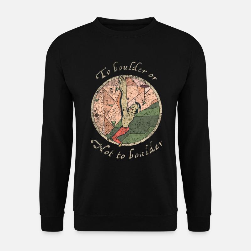 Bouldern - Unisex Pullover - Schwarz