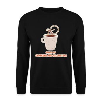 Road Bike Bicycle Road Cyclist Cycling Cyclist - Unisex Sweatshirt - black - Front - Alina (178cm) & Michal (187cm)