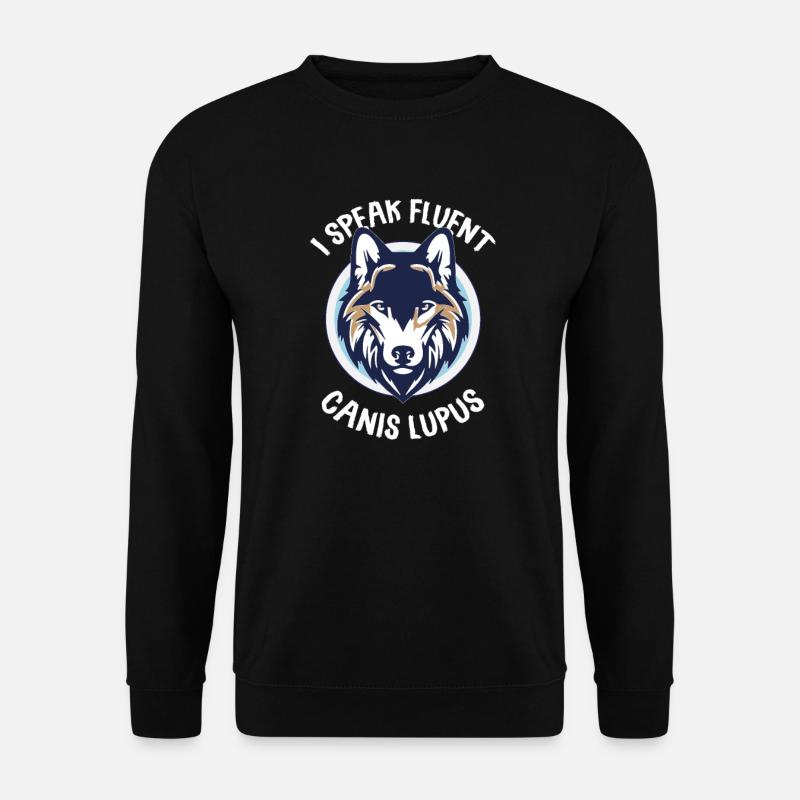 Wolf - Unisex Pullover - Schwarz