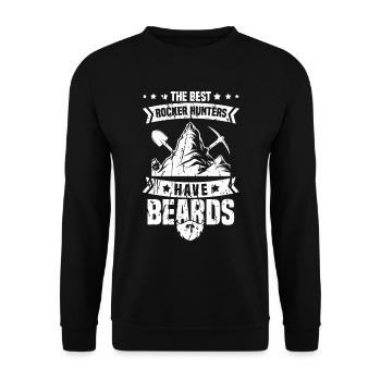 Geologist Stones Stone Collector Petrology - Unisex Sweatshirt - black - Front - Alina (178cm) & Michal (187cm)